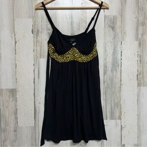 Silver Dagger Black Y2K Vintage Babydoll Mini Dress Size XS